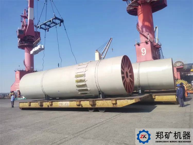 石灰回轉窯安裝現場 石灰回轉窯安裝現場