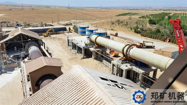 石灰回轉窯安裝現場 石灰回轉窯安裝現場